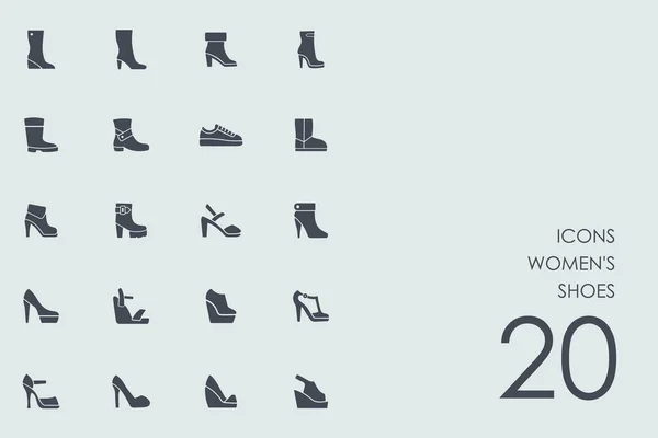 Dámské boty ikon — Stockový vektor