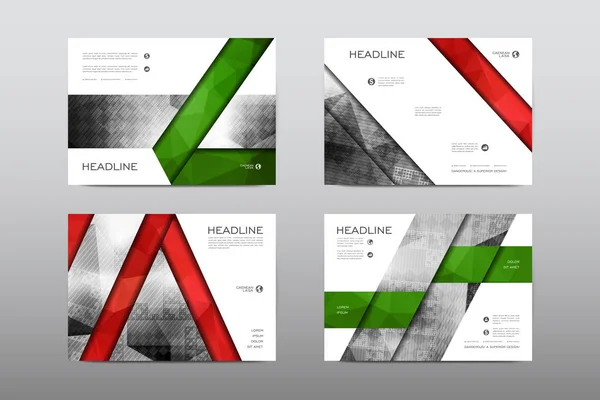 Modèles de présentation des brochures — Image vectorielle