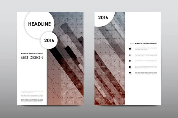 Design de modelo de layout de folheto — Vetor de Stock