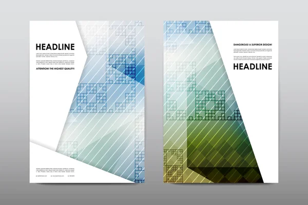 Gestaltung der Broschüre Layout-Vorlage — Stockvektor