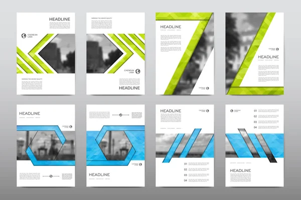 Brochure layout template design — Stock Vector