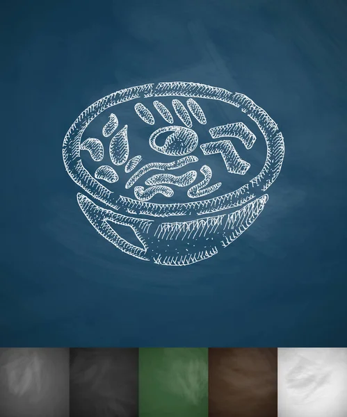 Icône alimentaire simple — Image vectorielle