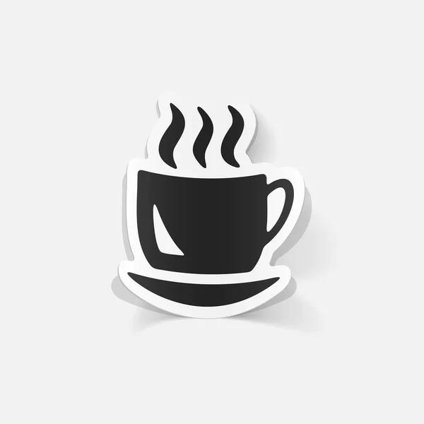Tasse à café réaliste — Image vectorielle