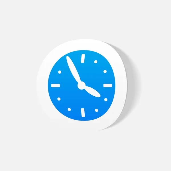 Elemento reloj realista — Vector de stock