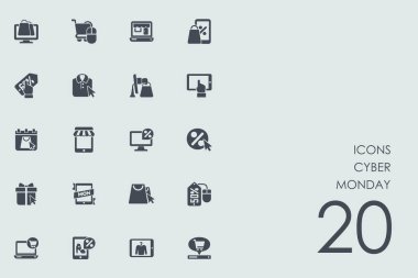 Cyber Pazartesi simgeler