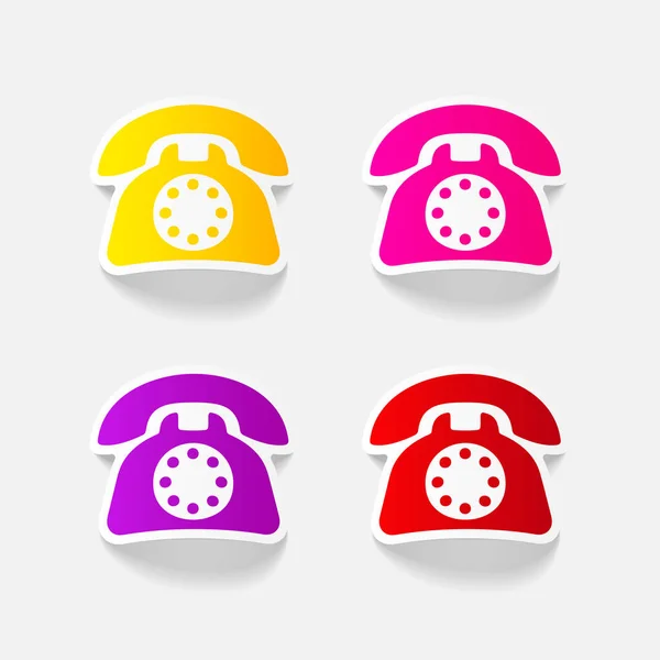 Éléments réalistes de téléphones — Image vectorielle