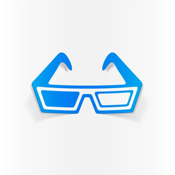 Realistische 3D-bril — Stockvector