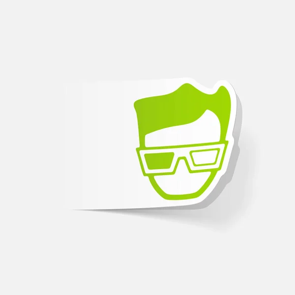 Gafas 3d realistas — Vector de stock