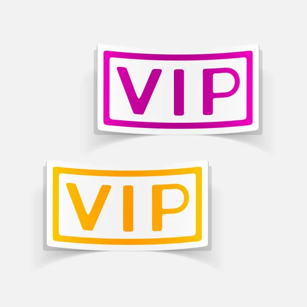 Realistiska VIP-element — Stock vektor