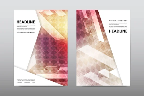 Brochure design volantino — Vettoriale Stock