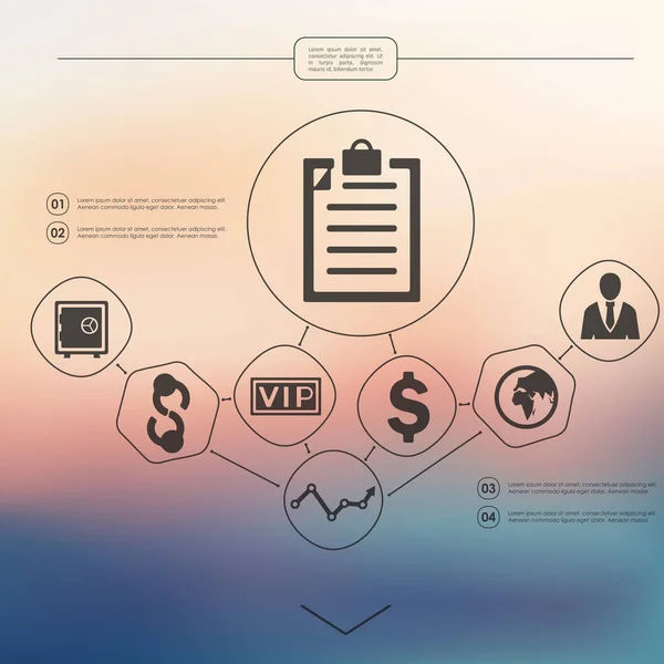 Eenvoudige zaken infographic — Stockvector