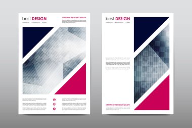 Broşür düzeni şablon afiş tasarlamak vektör, dergi kitapçık kapak