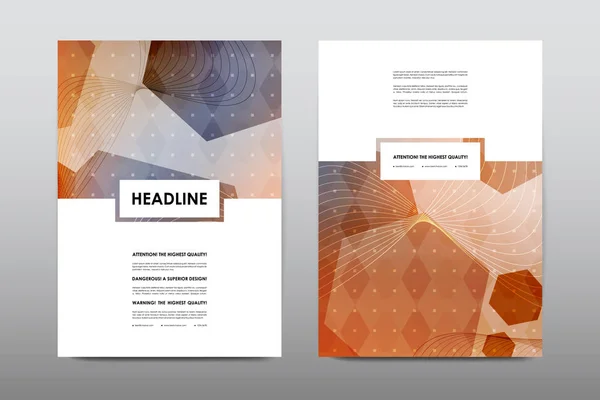 Brochure layout template flyer design vector, copertina del booklet Magazine — Vettoriale Stock