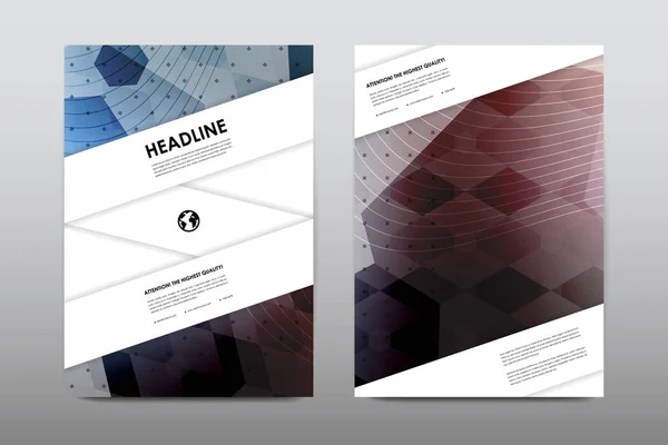 Brochure layout template flyer design vector, copertina del booklet Magazine — Vettoriale Stock