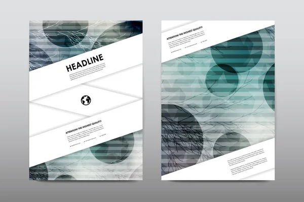 Brochure layout template flyer design vector, copertina del booklet Magazine — Vettoriale Stock