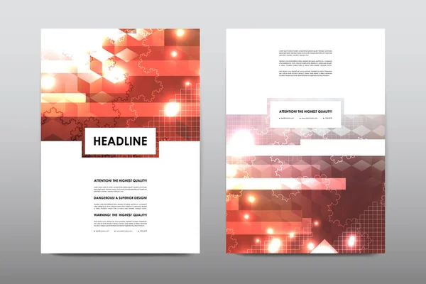 Brochure layout template flyer design vector, copertina del booklet Magazine — Vettoriale Stock