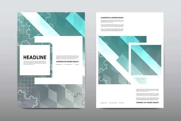 Brochure layout template — Stock Vector