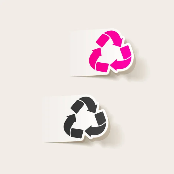 Ecología icono de diseño realista — Vector de stock