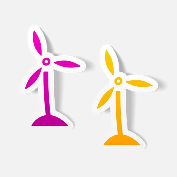 Ecology realistic design icon — Stock Vector