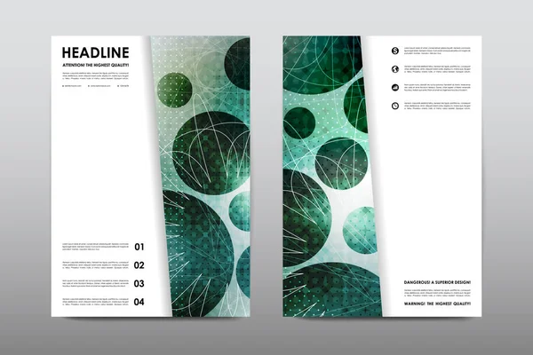 Brochure design volantino — Vettoriale Stock