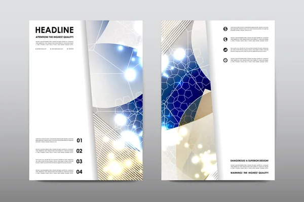 Brochure design volantino — Vettoriale Stock