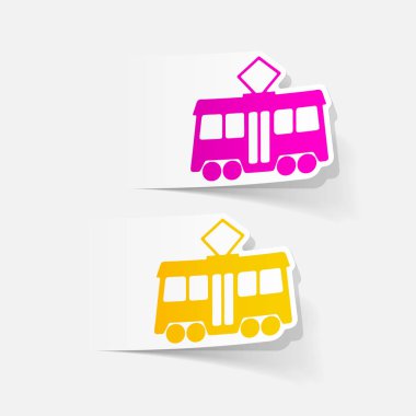 gerçekçi tasarım öğesi: iki tramvay