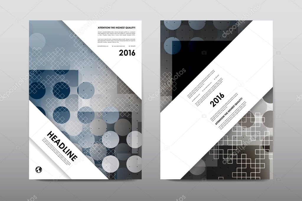 Brochure layout template flyers design