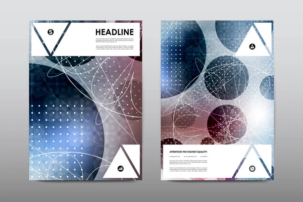 Diseño del folleto, portada de la revista — Vector de stock