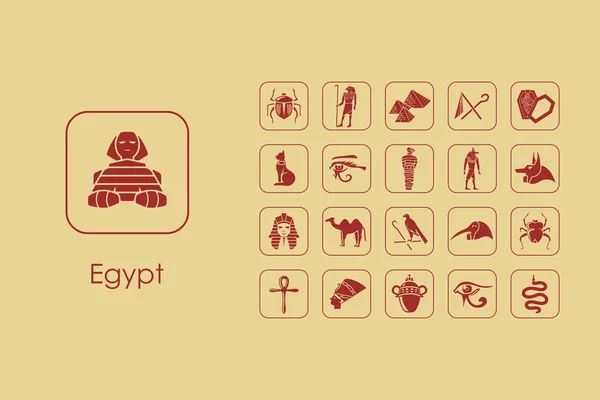 埃及简单的图标 — 图库矢量图片