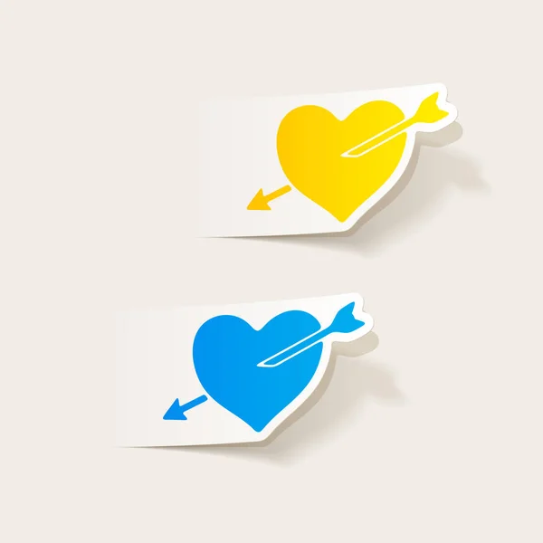 Two hearts with arrows — Stock Vector