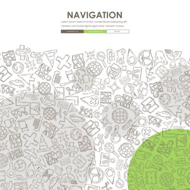 Gezinti Web sitesi şablon tasarımı