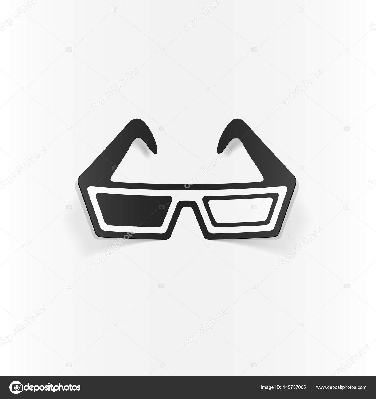 Realistic design element 3d glasses Stock Vector by ©Palau83 145757065