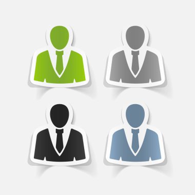 gerçekçi tasarım öğeleri office insanlar