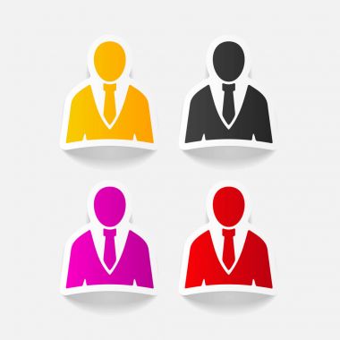 gerçekçi tasarım öğeleri office insanlar