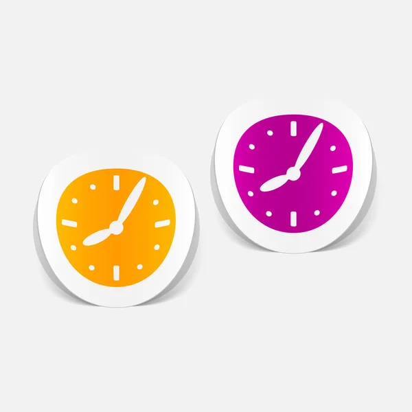 Reloj elementos de diseño realista — Vector de stock