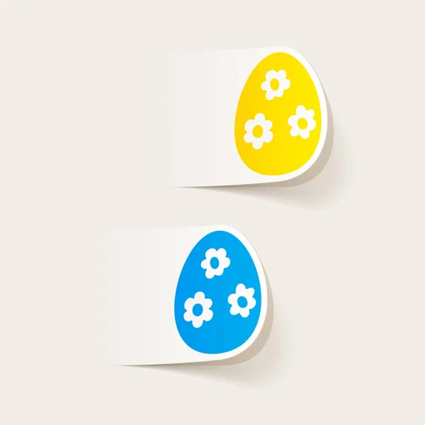 Realistic design elements easter eggs — Stock Vector