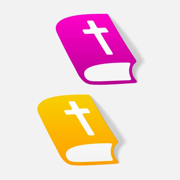 Elemente de design realiste Biblia — Vector de stoc