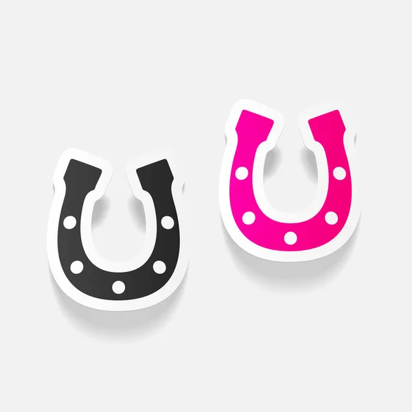 Realistic design elements horseshoes — Stock Vector