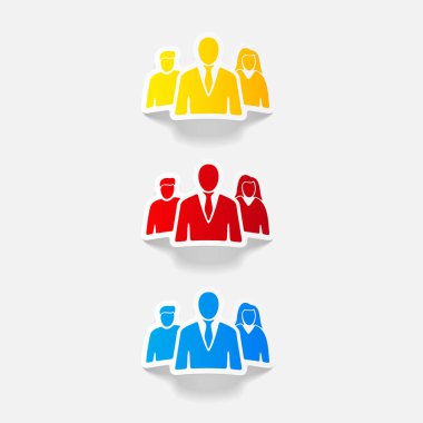 gerçekçi tasarım: iş adamları