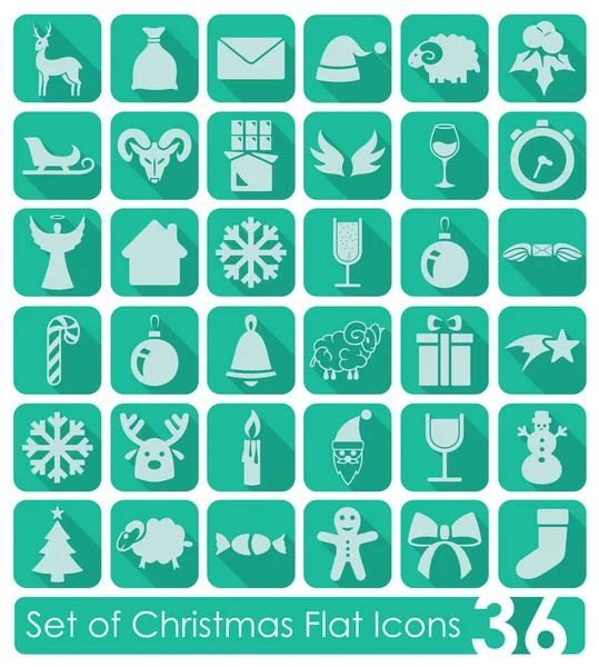 Set of Christmas icons — Stock Vector