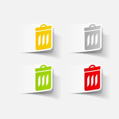 gerçekçi tasarım öğesi: çöp tenekesi