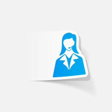 gerçekçi tasarım öğesi. telefon operatörü