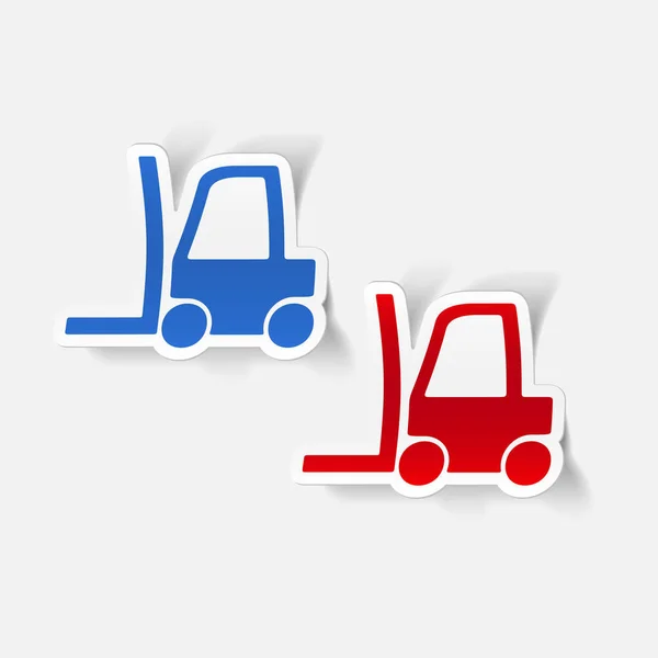 Forklift Icon set — Stok Vektör