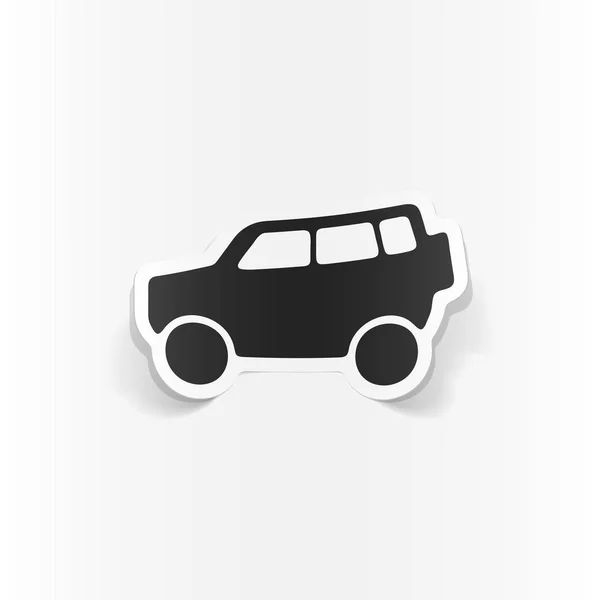 Voiture icône SUV — Image vectorielle