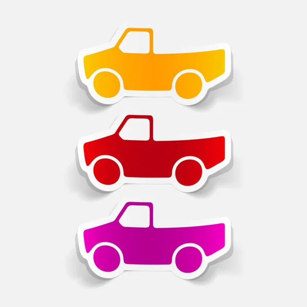 Recogida de coche conjunto — Vector de stock