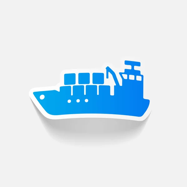 Cargo ship icon — Stock Vector