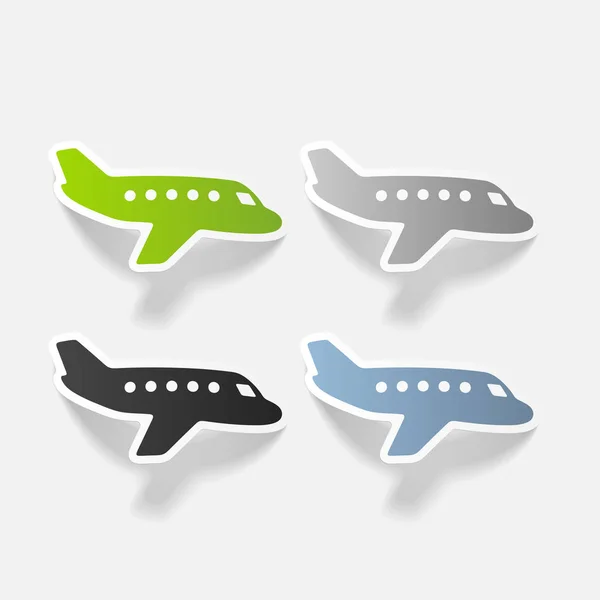 Plane icon set — Stock Vector
