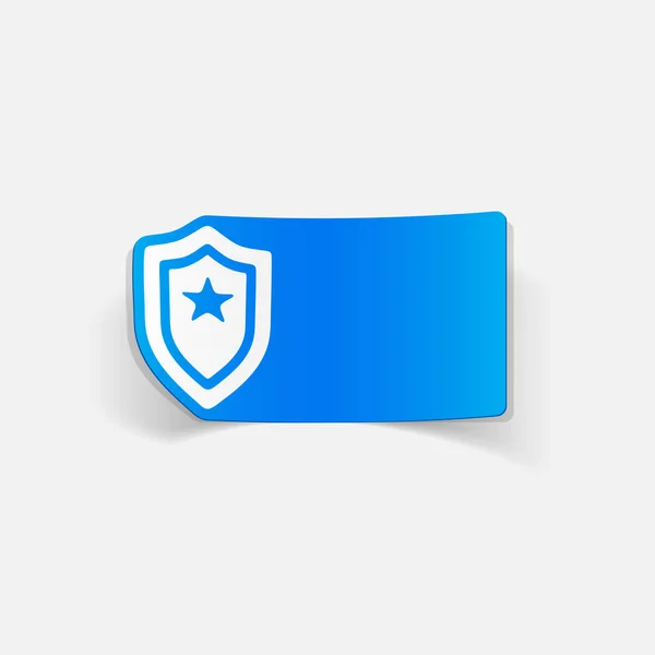 Icône de badge de police — Image vectorielle