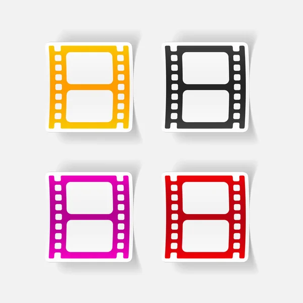 Realistic element: film icon — Stock Vector