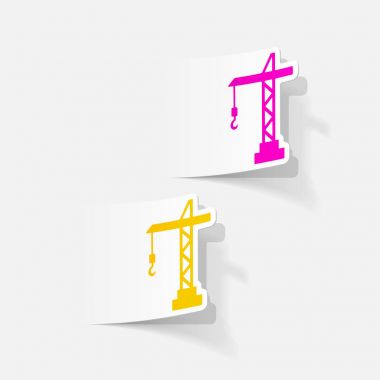 Yükaldırma vinç Icons set